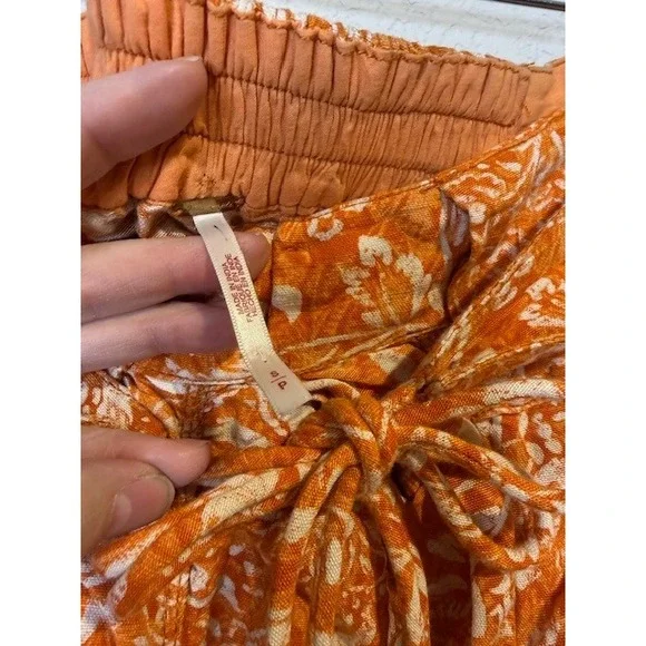 Free People Dusk till dawn Parachute Ruched Pants Boho Sz Small - Picture 4 of 7